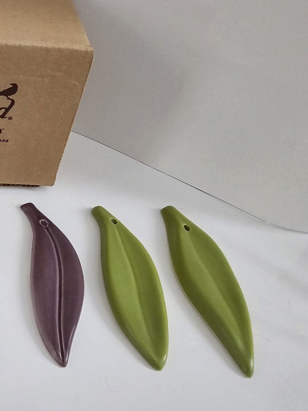 Rookwood Pottery Leaves (set of 3)